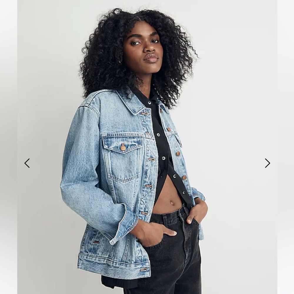 Madewell Oversized Trucker Jean Jacket Size Small (tags on)!